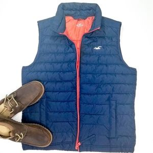 Men's Navy puffer vest